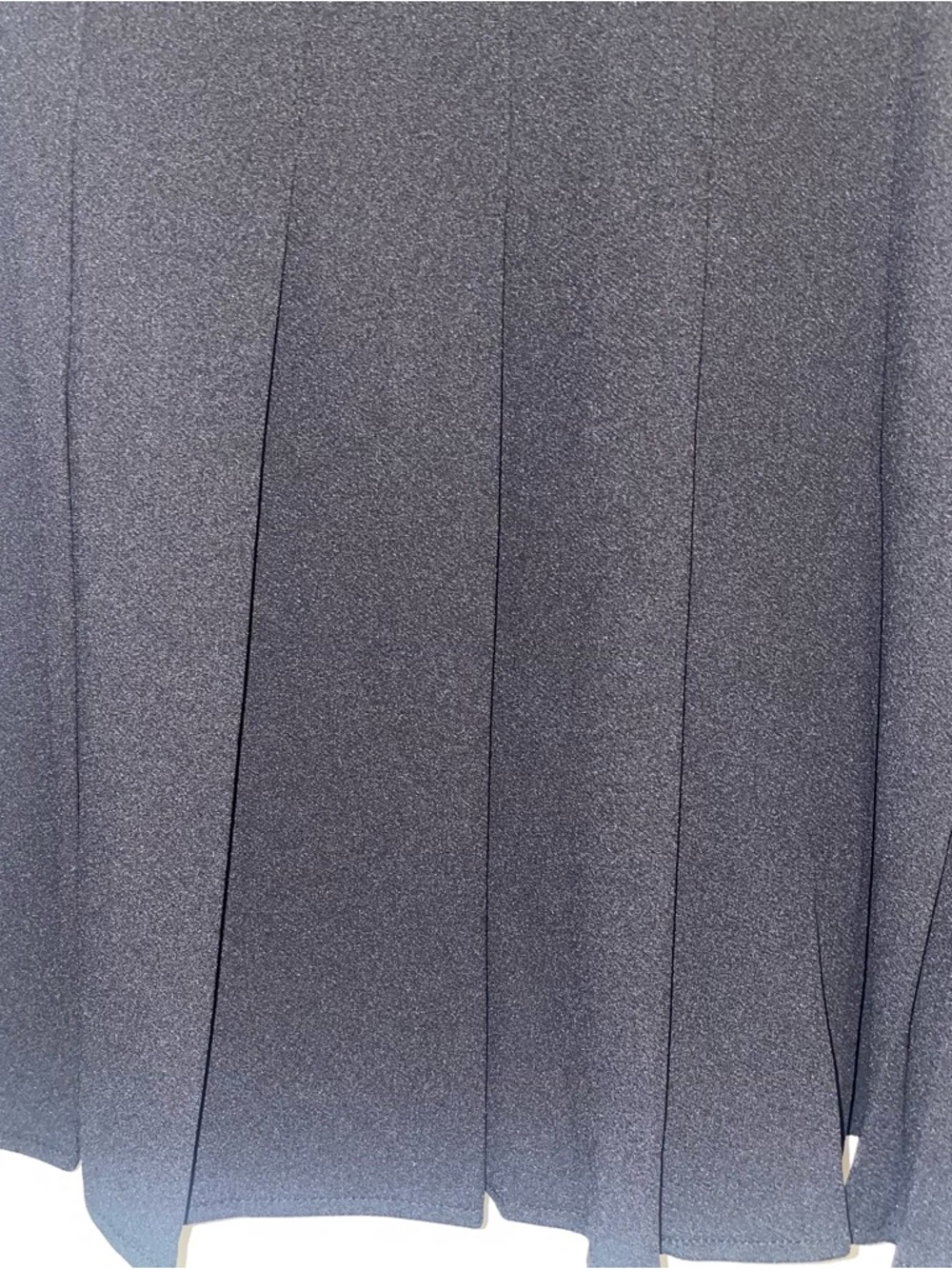 Black Pleated Mini Skirt Stretch 2XL